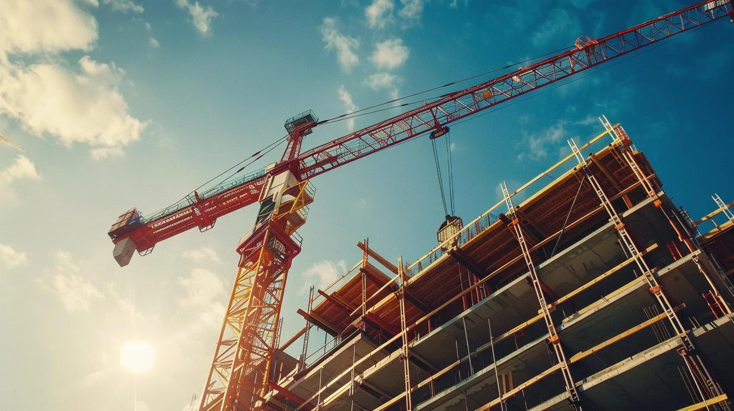 crane at a construction site