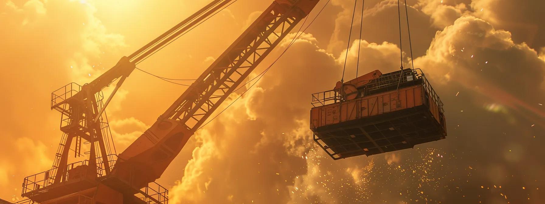 man basket crane